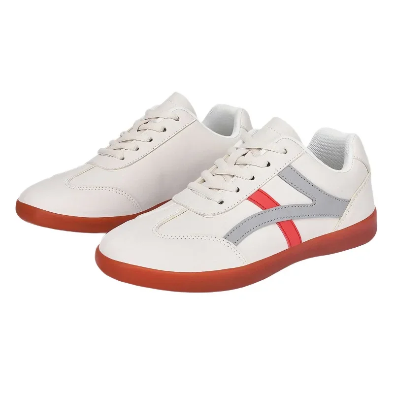 Tai Chi Shoes Soft Leather Cow Tendon Sole Breathable Men's and Women's Martial Arts Training Board Shoes Casual Sports Shoes