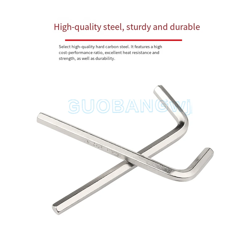 

High-Strength L-Shape Hex Key Set 9PCS 0.9/2/3/4/5/6/8mm Allen Wrench Tools Anti-Slip Durable for Furniture & Bike Repair