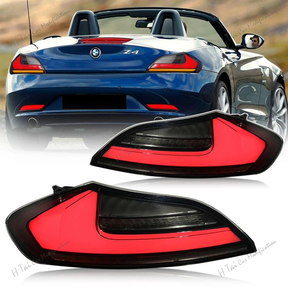 Para tylnych świateł LED do BMW Z4 E89 2009-2016, lampy tylne, światła pozycyjne, światła przeciwmgielne, kierunkowskazy, światła stop, komplety tylnych świateł samochodowych
