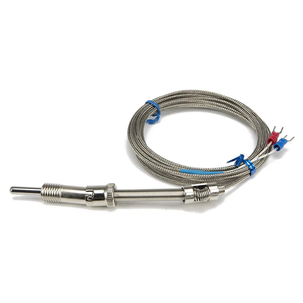 FTARS01 K E J type 3m metal braided cable M12 pressure spring 32mm sleeve length thermocouple temperature sensor WRNT WRET