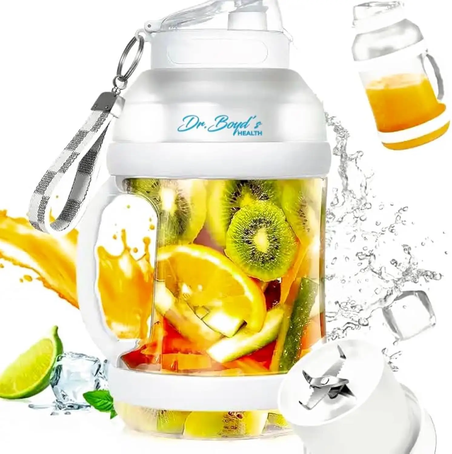 

Dr.Boyd'S Portable Team Mixer 68Oz Portable Blender For Shakes, Smoothies Blended Drinks, Large Capacity, Type-C Charging,