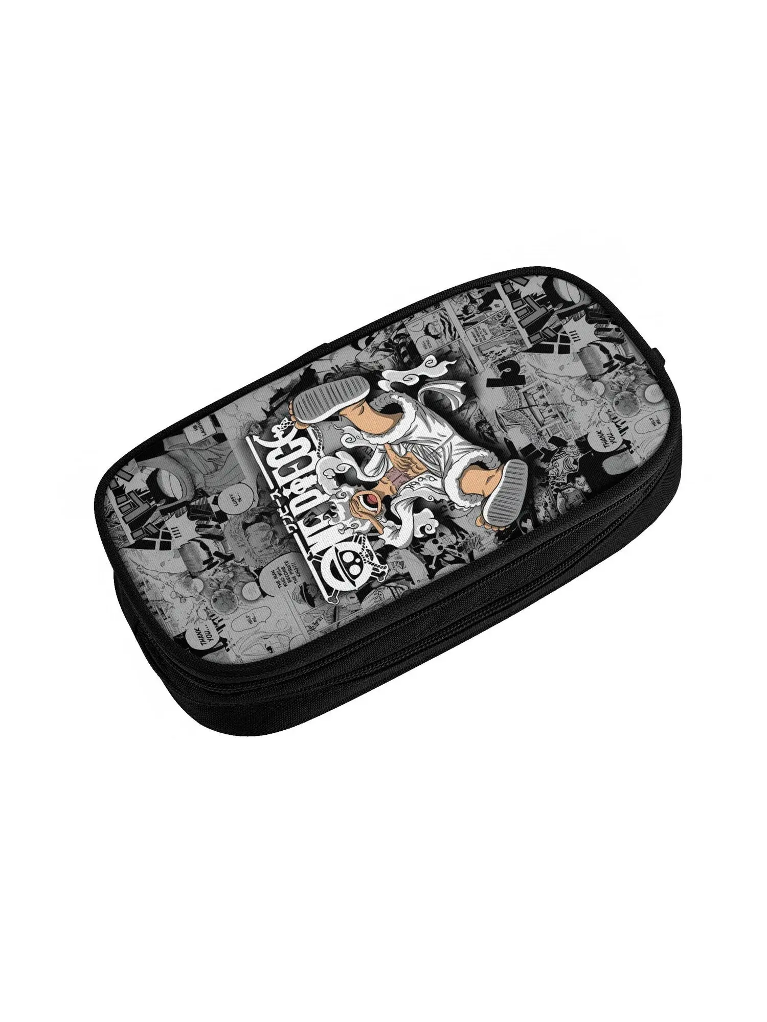 Maßgefertigtes One Piece Luffy Kawaii Federmäppchen für Jungen und Mädchen mit Großer Kapazität, Lustiges Abenteuer-Anime-Comic-Federmäppchen für Schüler