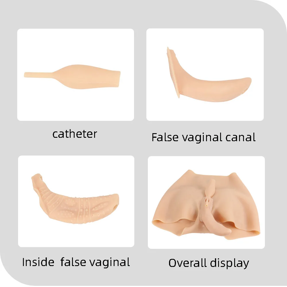 YUERUGOU Silicone Realistic Vagina Panties Shemale Crossdresser Pussy Pants Transgender Artificial Fake Underwear Hip Enhancer