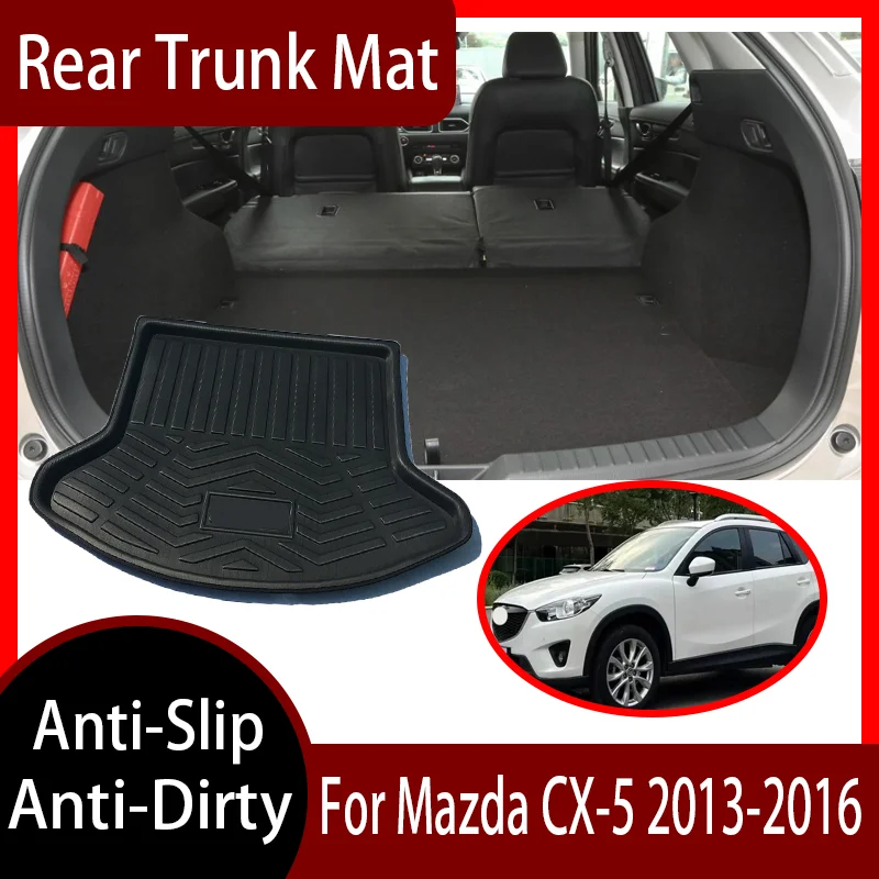 Trunk mat For Mazda CX-5 2013 2014 2015 2016 Protector Car Accessories Tailored Rear Trunk Mat Waterproof Anti-Slip Anti-Dirty