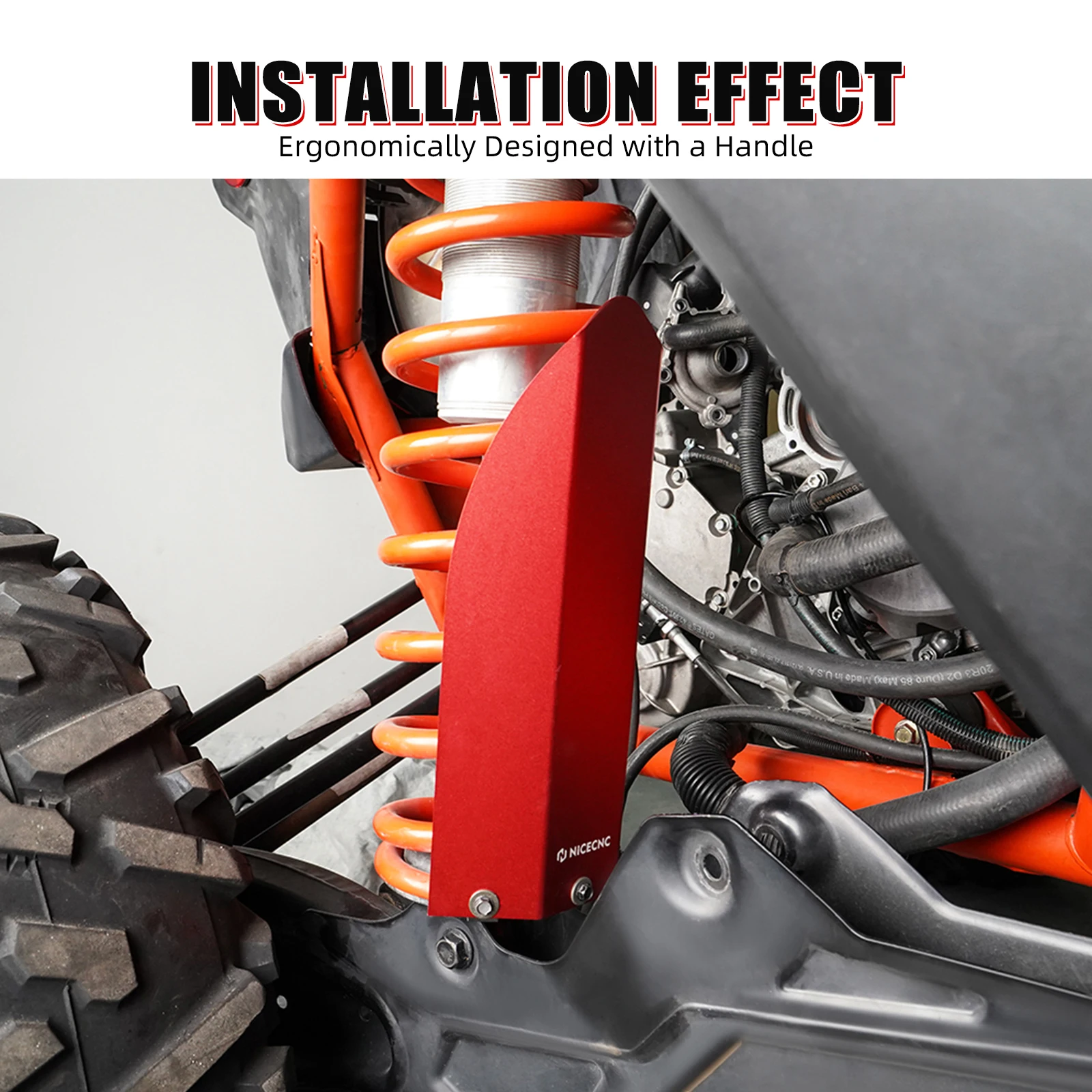 NICECNC For Can Am Maverick X3 2017-2024 UTV Shock Guards Protector Cover For Max R 4x4 XDS XMR XRC Turbo DPS Aluminum