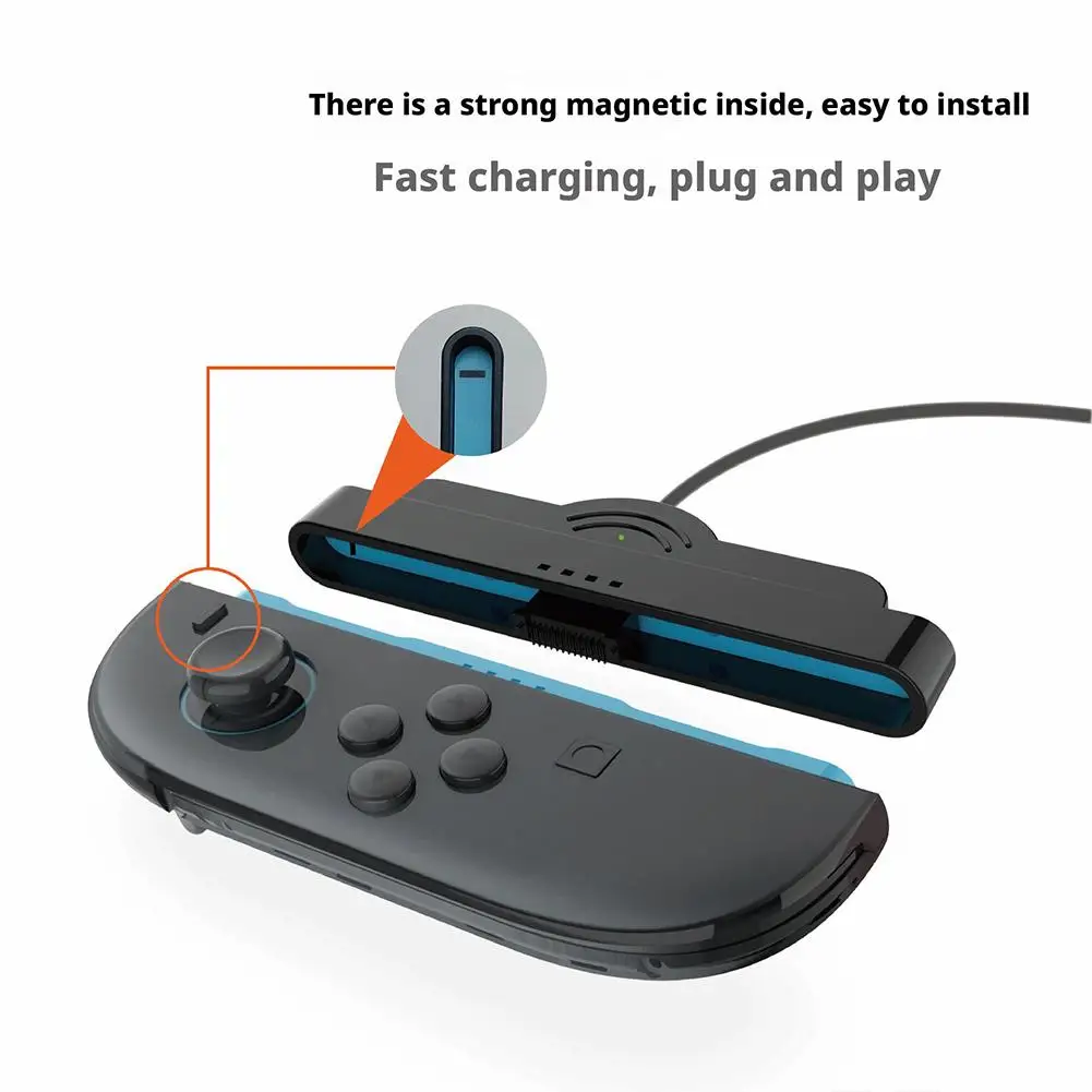 Portable Charger Cable 2In1 Controller Charger  For Switch 2 Joycon Split Charging Cable Game Accessories For Switch2 Connector