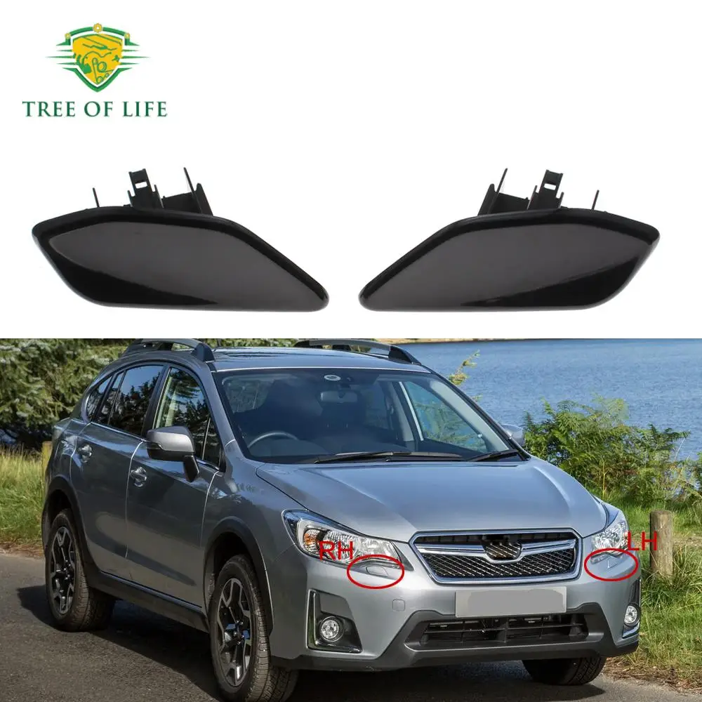 For Subaru XV Crosstrek 2016 2017 Front Headlight Washer Nozzle Cover Headlamp Water Spray Jet Cap 86636FJ410 86636FJ400