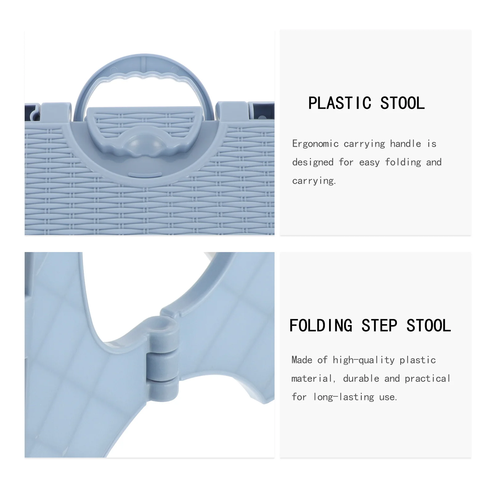 Taburete plegable portátil para adultos, taburete de plástico resistente, ligero, para acampar al aire libre, pesca, uso en jardín, 1 Uds.