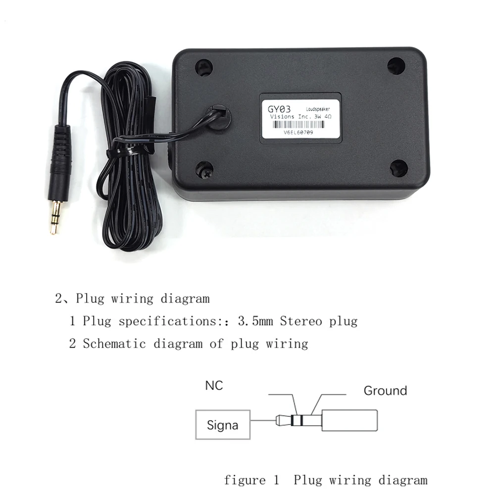 XIEGU GY03 External Speaker 3.5mm For XIEGU G90 X6100 G1M HF Radio TYT TH-9800 TH-7800 Walkie Talkie Accessories