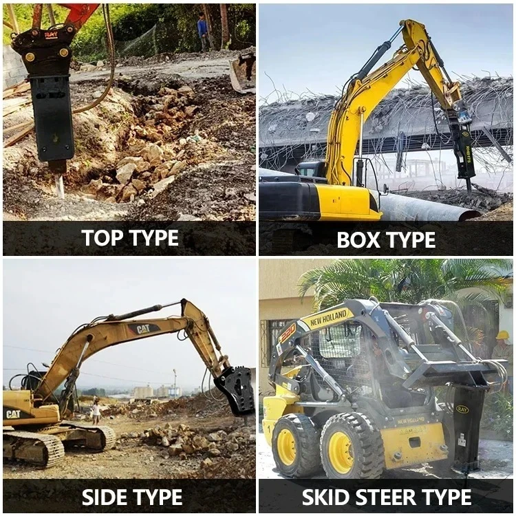 Skid Steer Loader Excavator Hammer RHB135 Rock Concrete Breaker Hydraulic Hammer/Chisel for Breaker Hydraulic