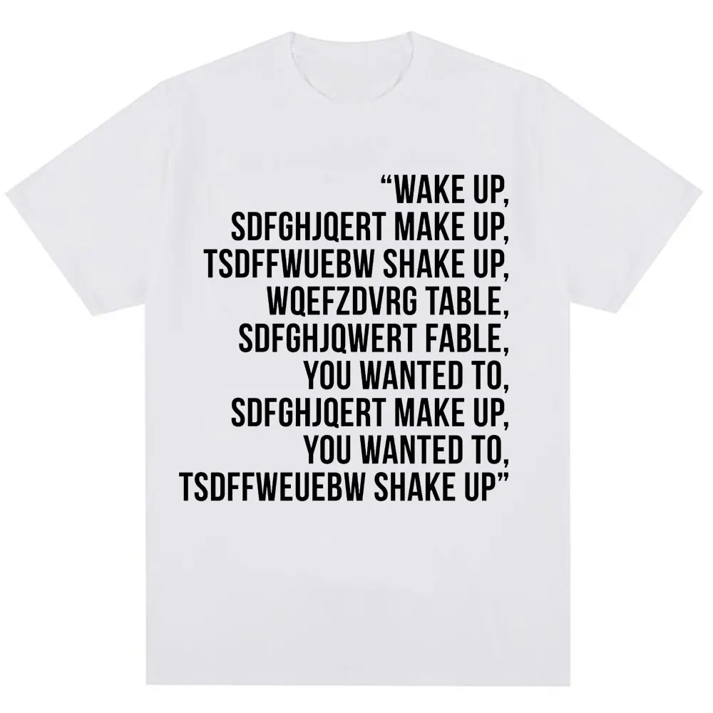 Wake Up System of A Down Chop Suey T Shirt Men Women Fashion Rock Band Hip Hop Vintage T-shirt Oversized Casual Cotton T Shirts