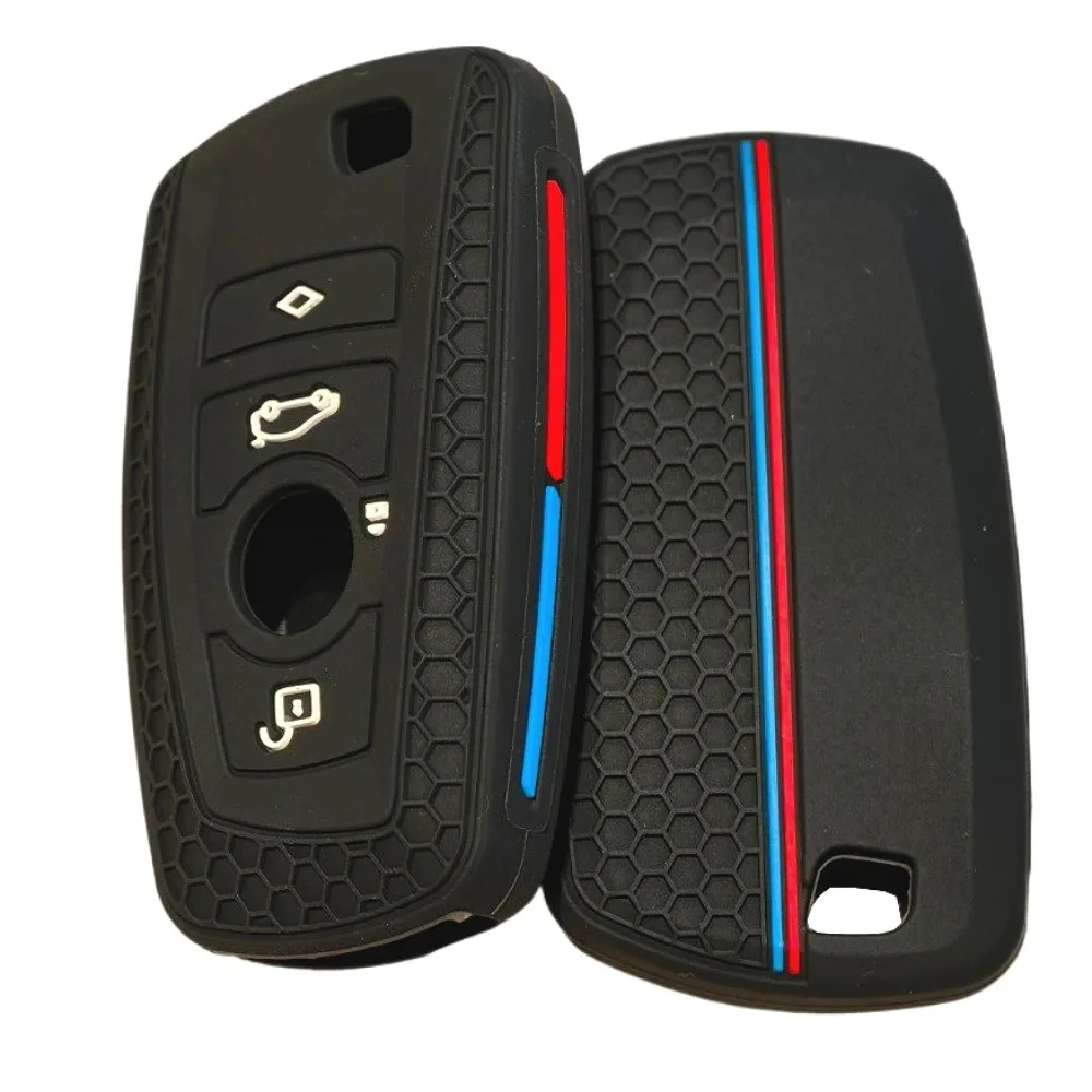 Silicone Car Key Case Cover For BMW 1 2 3 4 5 6 7 Series M3 M4 M5 X1 X3 X4 X5 X6 F36 F25 F26 F30 F34 F10 F07 F20 Z10 G30 F15 F16
