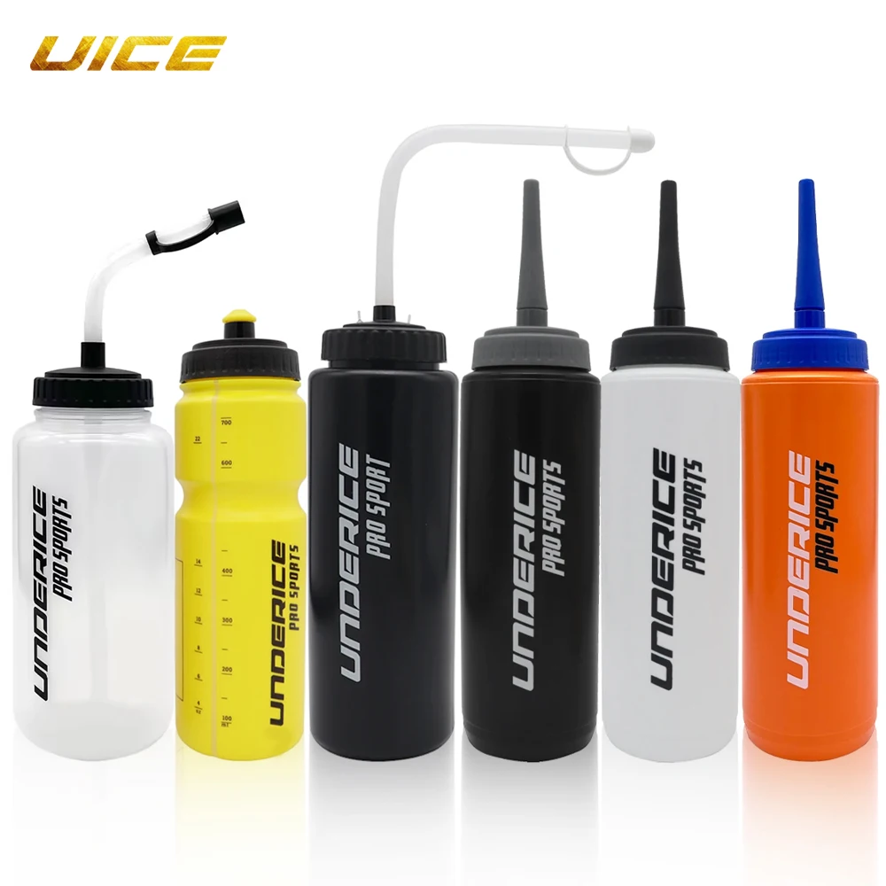 UICE Hockey Water Bottle BPA Free Ice Hockey Sports Bottle 1000ML Hockey Equipment Football Lacrosse Bottles Sports Gear