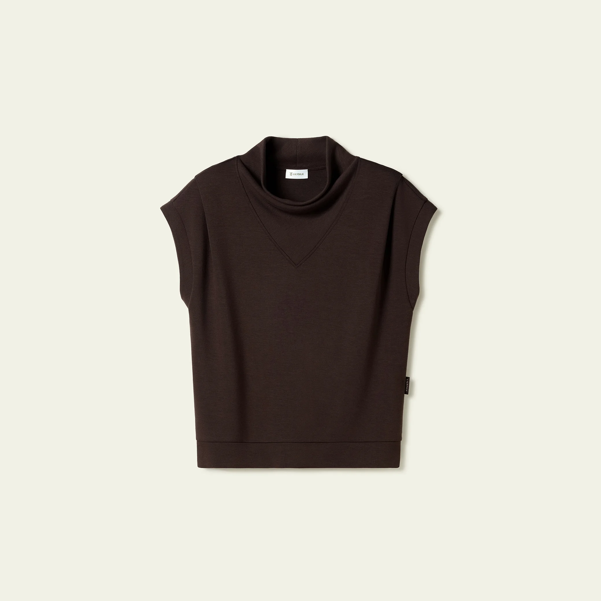 LILYSILK SILKAIRY™ Draped Collar Top