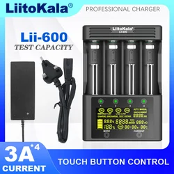 LiitoKala Lii-600 Lii-500S Lii-PD2 18650 pil şarj cihazı, 3.7V 18350 18500 21700 25500 26650 AA AAA NiMH lityum pil şarj cihazı