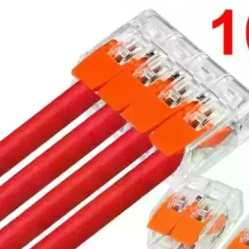10PCS Electrical Cable Connectors 2/3/4/5 Port Lever Wire Connector Quick Splice Electrical Wire Terminal 32A 450V Kit