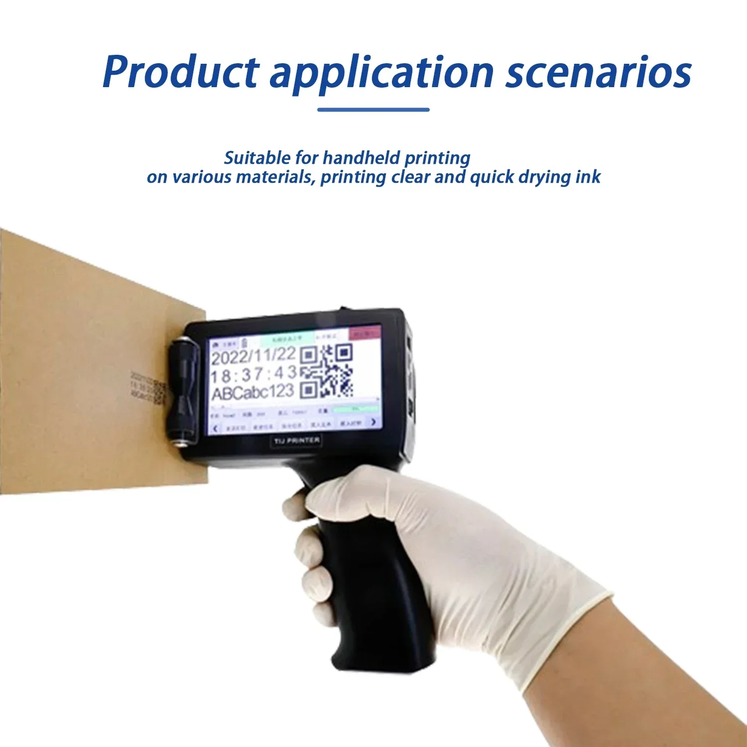 DCODE DC50T Encrypted 12.7mm Wireless Control Handheld Thermal Inkjet Printer QR Barcode Image Batch Number Logo Label TIJ Coder