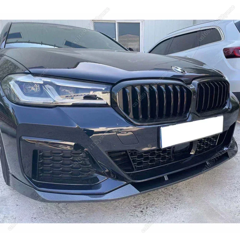 Do BMW serii 5 G30 G31 LCI M Performance Style 520i 530i 530d M550i 2020-2023 Zderzak przedni Spoiler Splitter Bodykit Tuning