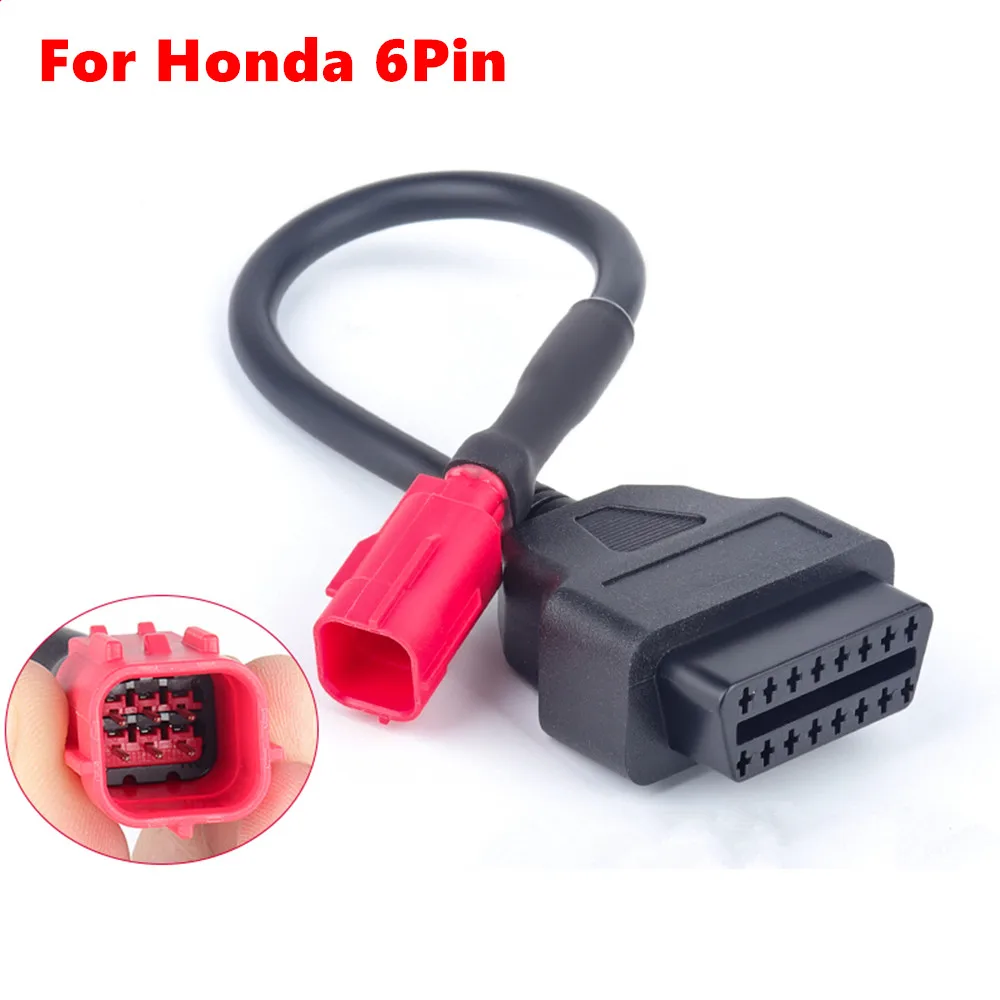 OBD2 Connector For Motorcycle Motobike For YAMAHA 3/4pin For HONDA 4Pin For 6pin For Harley/Ducati Moto OBD Extension cable