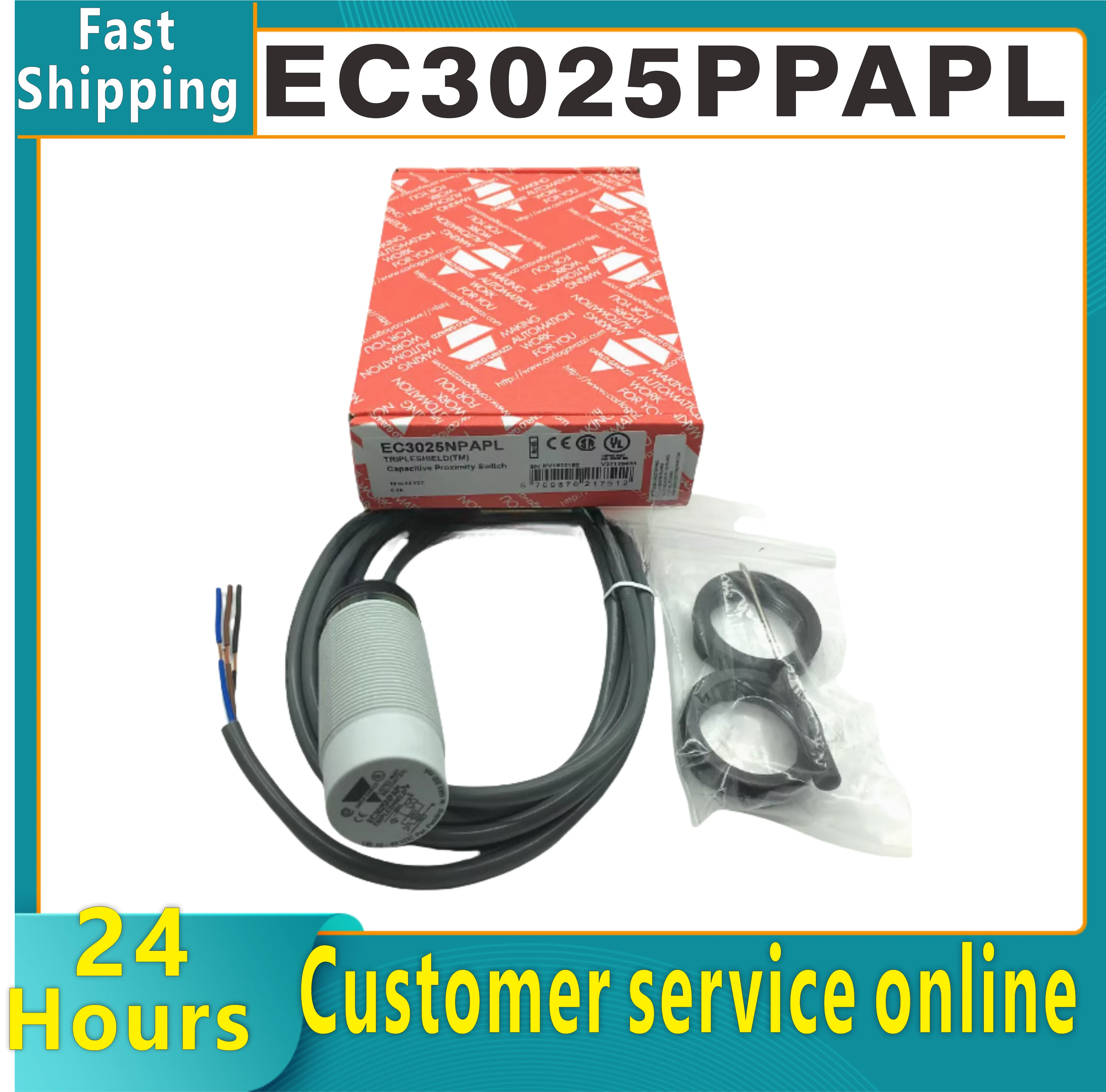 

EC3025PPAPL оригинальный новый емкостный датчик приближения CARLO GAVAZZI