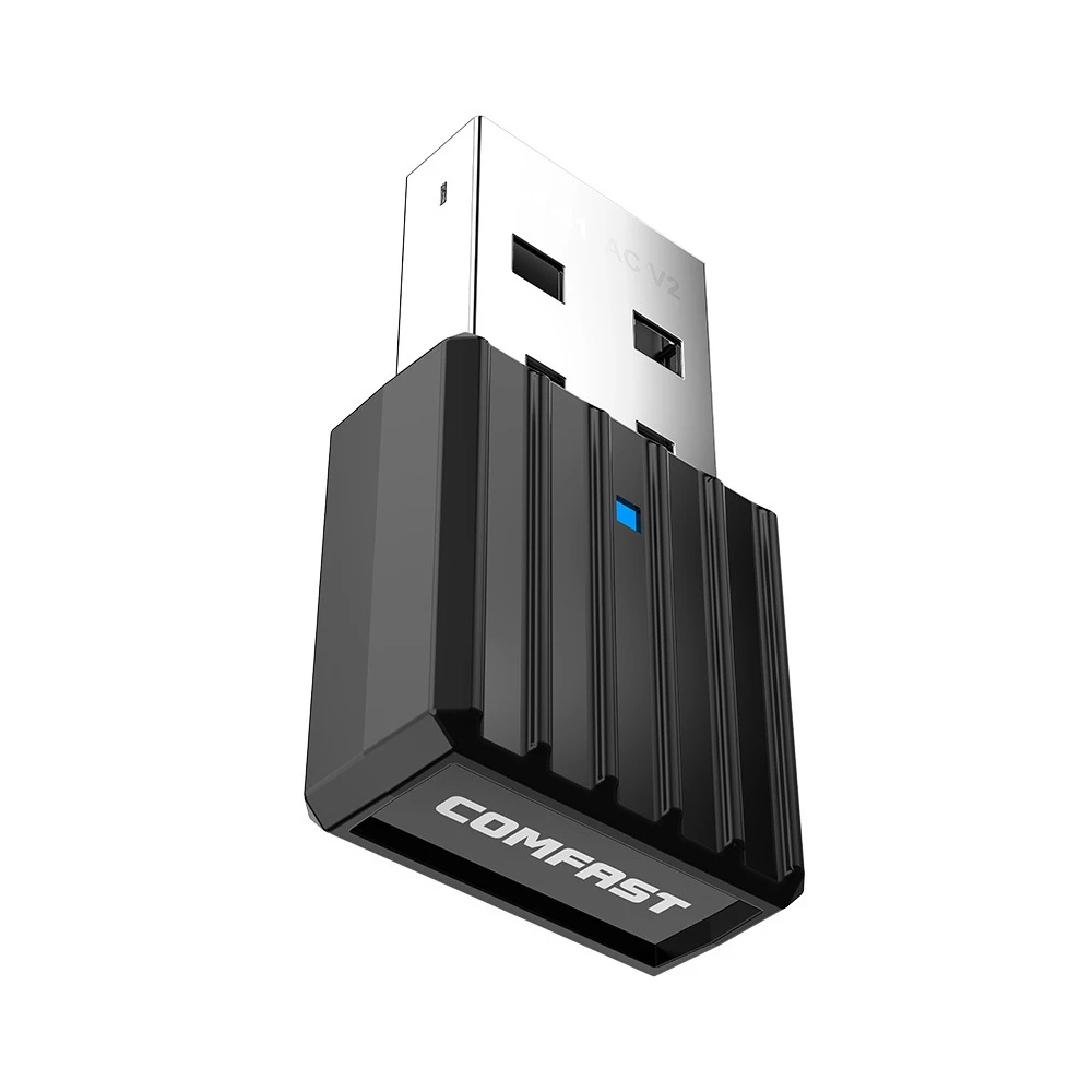 Mini 5G ไร้สาย USB คอมพิวเตอร์ภายนอกตัวรับสัญญาณ WiFi 650Mbps ไร้สาย WiFi Adapter ไดร์เวอร์ฟรี