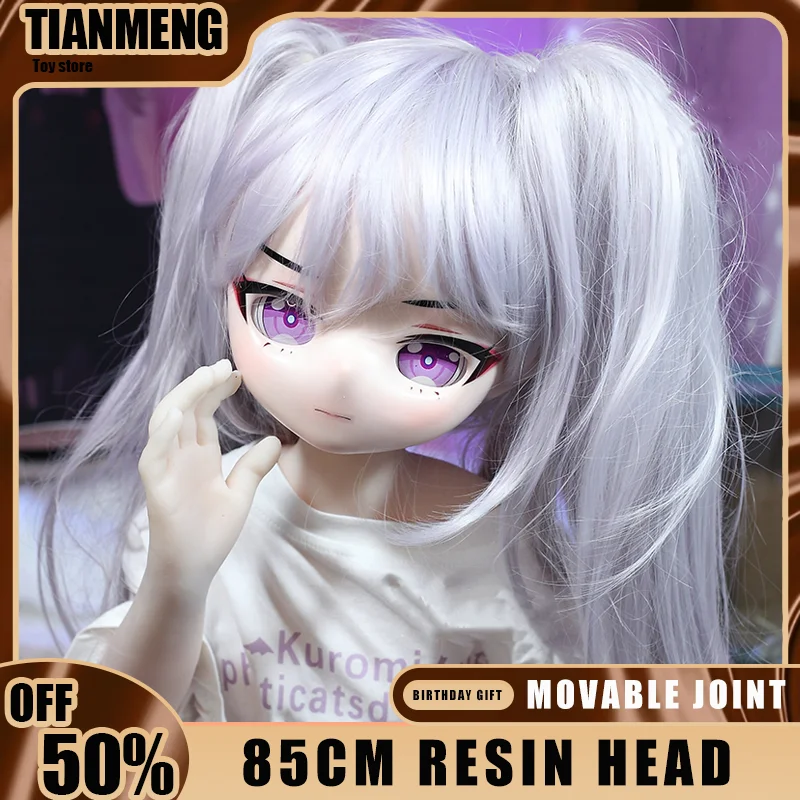 

RENHEYUOU BJD кукла мобильный шарнир мягкий материал подарок на день рождения кукла мультфильм смола голова японского аниме кукла комната модель