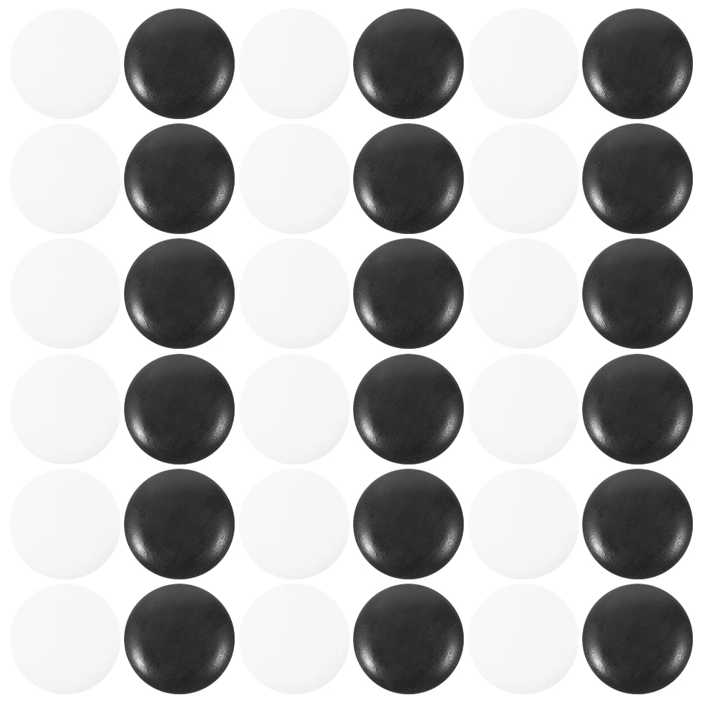 

100pcs Resin Go Stones Double Convex Chess Pieces Craft Board Beads Educational Playthings Accessories For Use