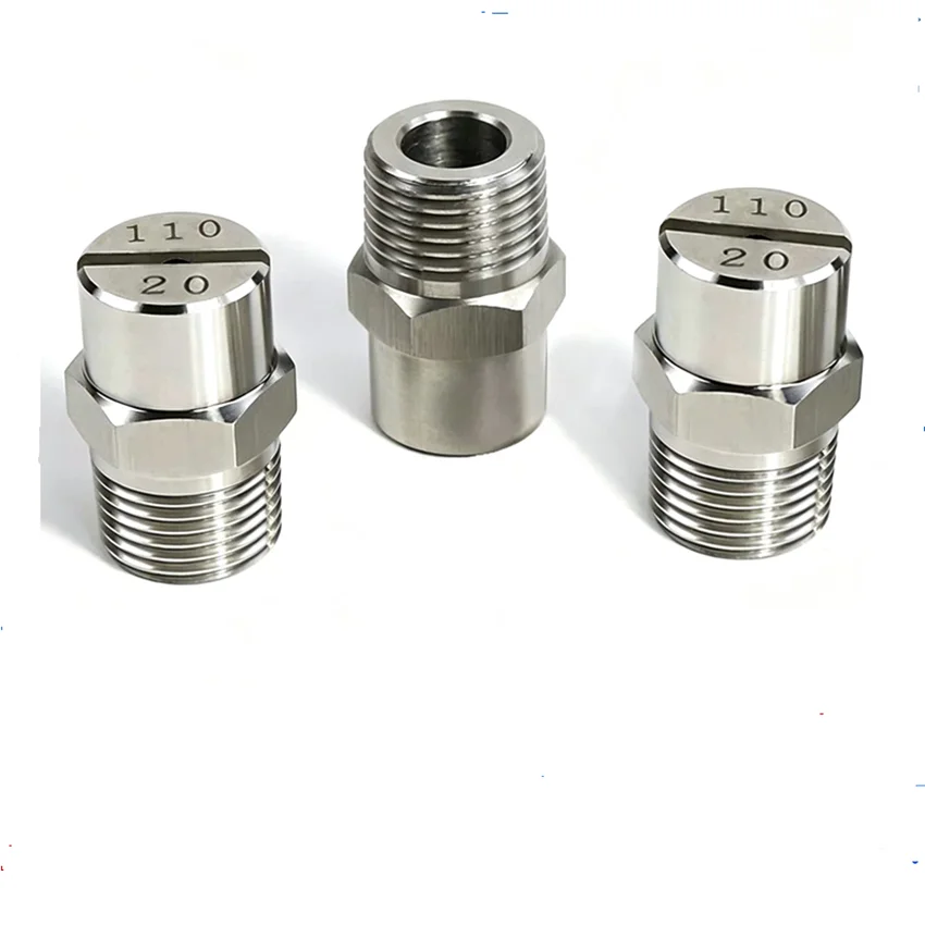 10pcs  Stainless steel flat fan spray nozzle, Water Wash Spray jet, HVV H-U  Nozzle
