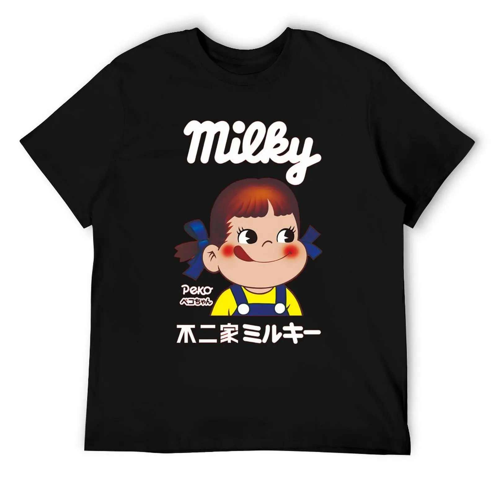 

Milky Peko-chan \t футболка мужские футболки для мужчин повседневные мужские футболки с рисунком хлопковая футболка 100% футболка