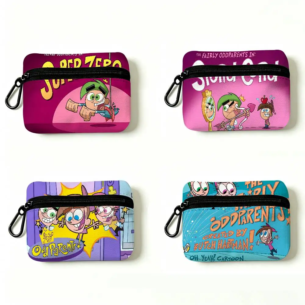 T-The-Fairly-OddParents Goofy-Nostalgic Daily Carry Oxford Fabric Small Coin Purse Multi-use Storage Pouch For Keys Cards Coins