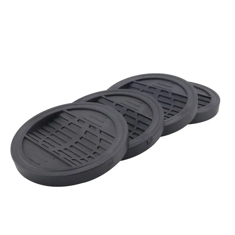 A27F-Furniture Castor Cups 4 PCS, Rubber Feet Pads Non Slip Furniture Coasters For Chair Leg Floor Protectors Bed Sofa Wheel