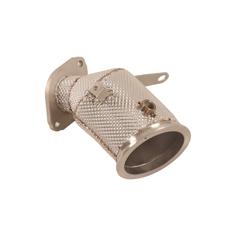 

2026 Newest 304 Stainless Steel Exhaust Downpipe for Yaris 1.6L Test Pipes With Heat Shield Escapes