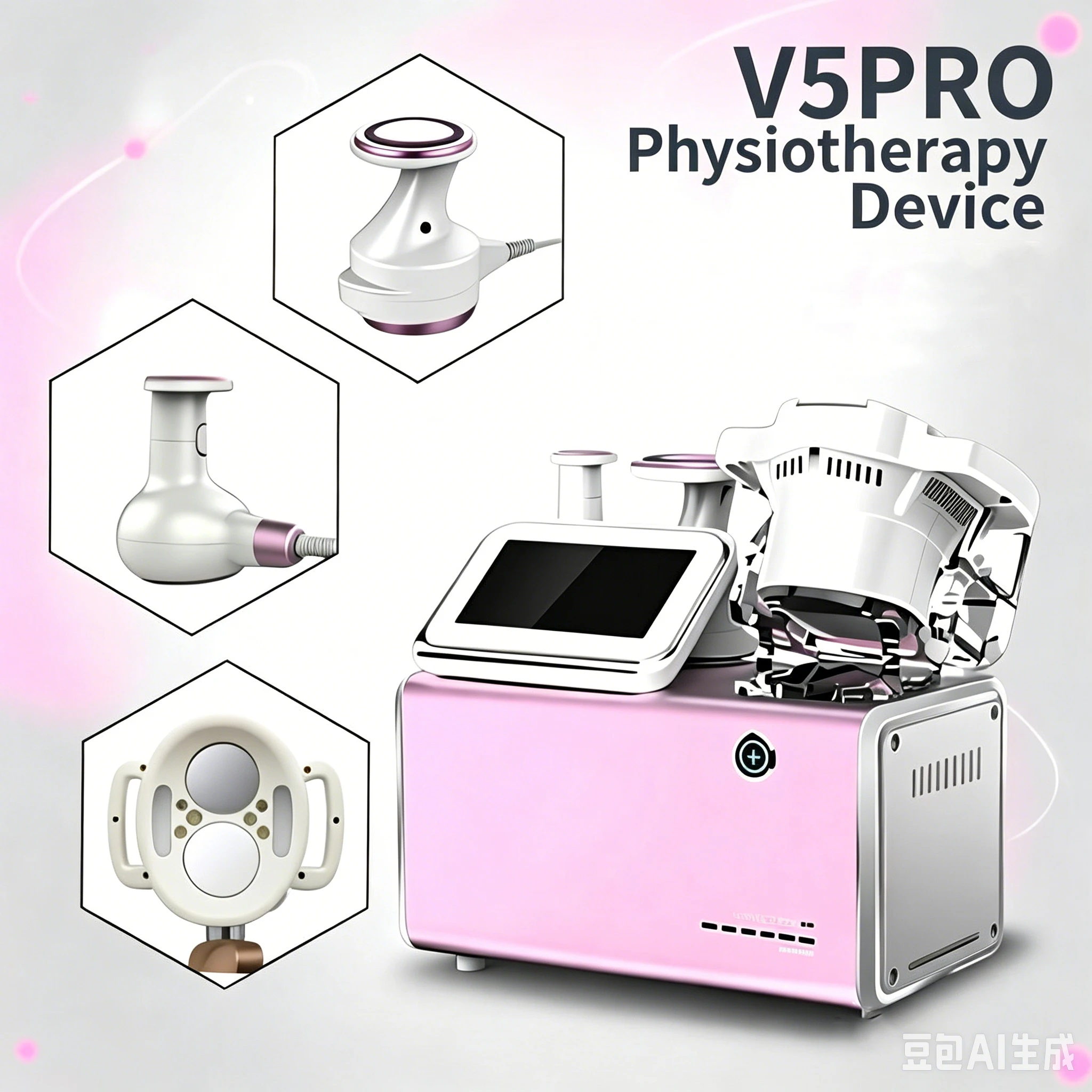 Velabody Shape V5 Pro 3-in-1 Vacuum Cavitation System Portable Shape Shaping Suitable for Beauty Salon
