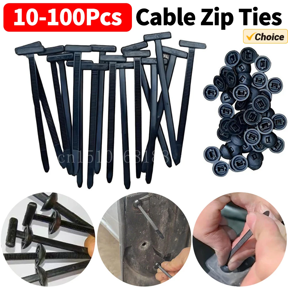 10-100Pcs Nylon Cable Zip Ties Self-Locking Heavy Duty Zip Ties Universal Cable Tie Buckle for Indoor and Outdoor Use