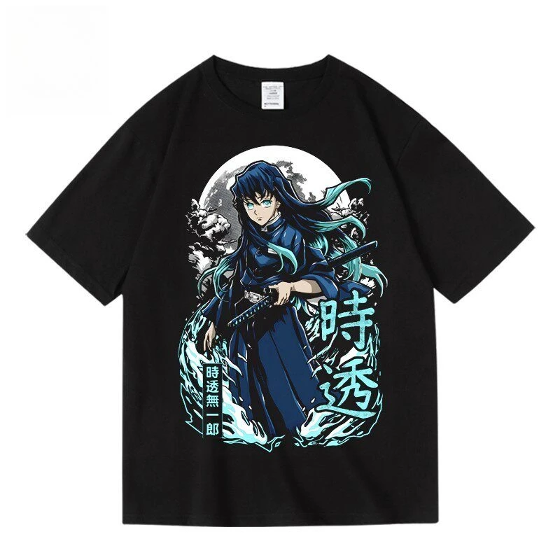 2026 Neues Demon Slayer Anime Print T-Shirt Kurzarm-T-Shirt Herren- und Damen-T-Shirt Herren-Sport-T-Shirt Streetwear