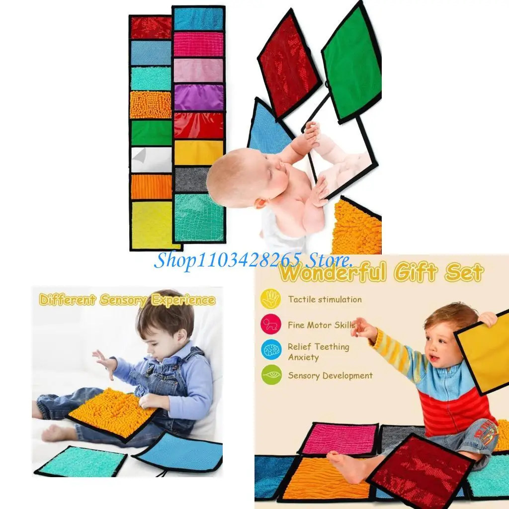 

Интерактивный детский сенсорный коврик множественные текстуры для тактильного когнитивного роста 16pc G2TE