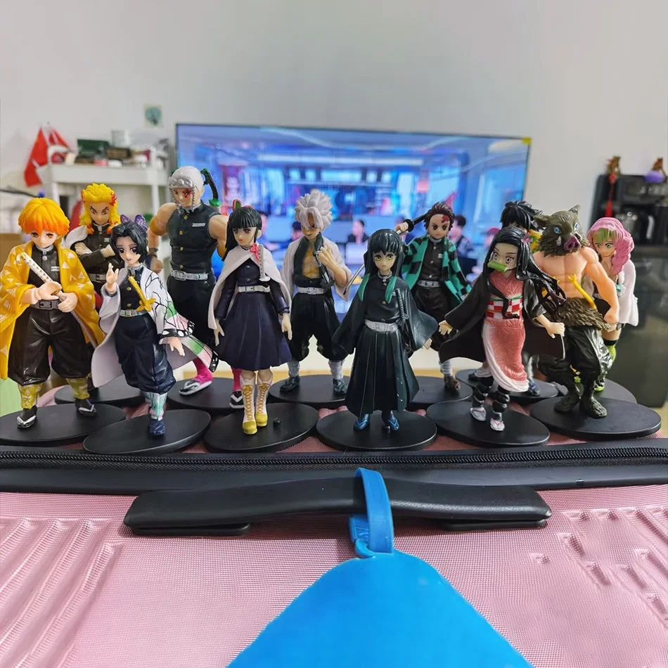 Anime Demon Slayer Figure Kamado Tanjirou Nezuko Action Figures Model Toys Zenitsu Figurine Inosuke Kimetsu No Yaiba Figura view 2