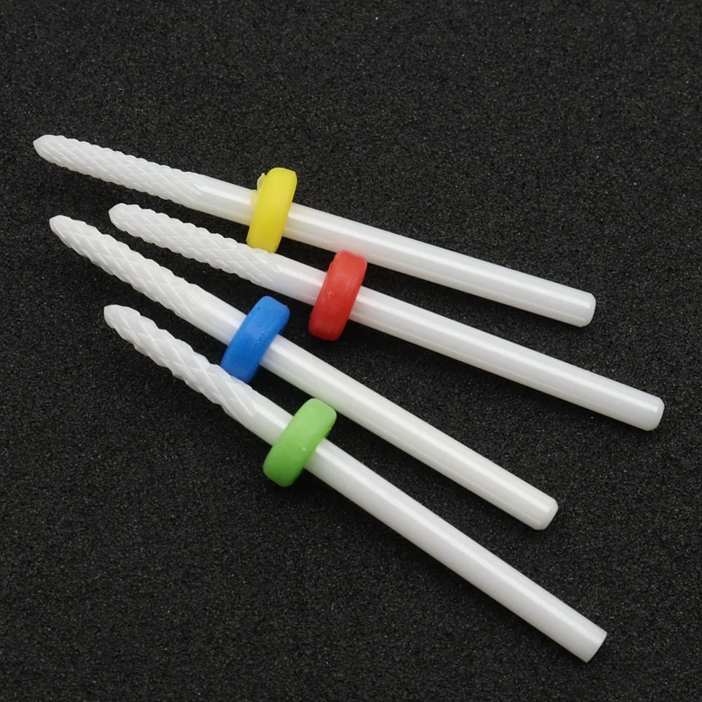 4Pc FA Ceramic Nail Drill Bit, 3/32