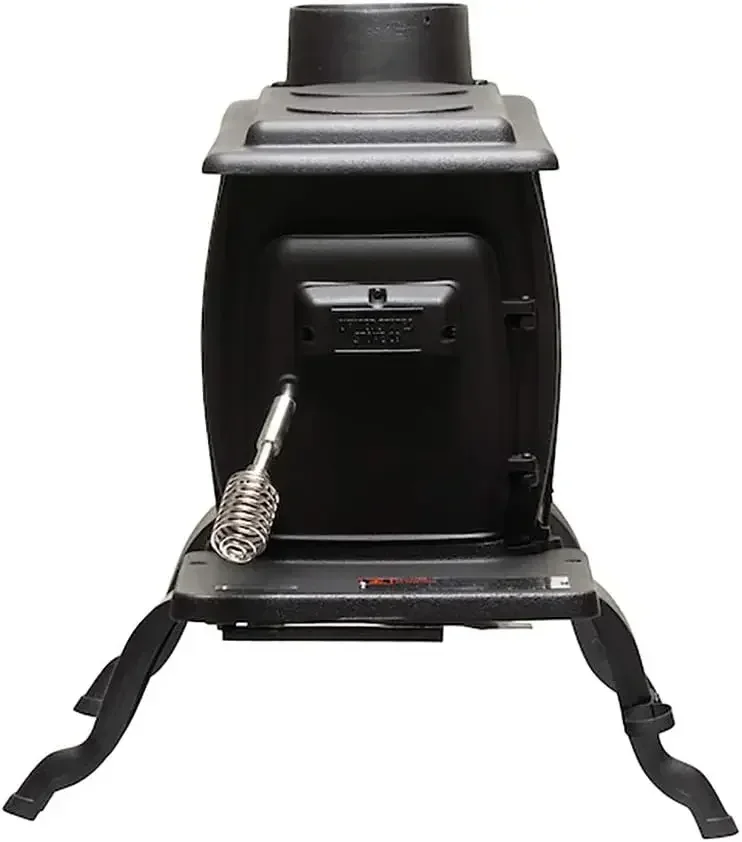 US Stove Company Rustic 900 Square Foot Clean Cast Iron Log Burning Wood Stove Reaching Up T0 54,000 BTUswith Cool Touch Safety