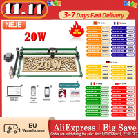 Neje Max4 V2 E80 20W Laser Engraver and Cutter, Motorized Z-Axis, 1000Mm/S Fast Speed, 750*460mm - Eu Plug