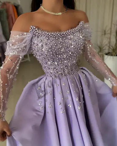 Caroline Glamorösa Satin Bara Axlar Aftonklänningar för Tonårsexamensfest Kristaller Festklänningar Anpassade 8 best sales semiformella klänningar för tonåringar - №2