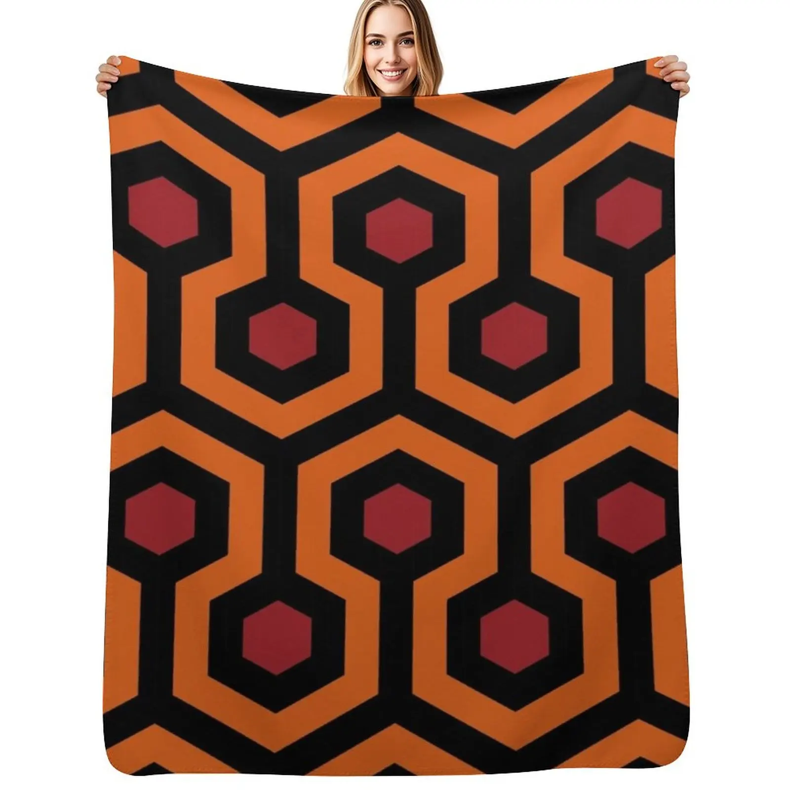 Overlook pattern Throw Blanket Polar Single Luxury Designer For Sofa Thin for babies Multi-Purpose Blankets