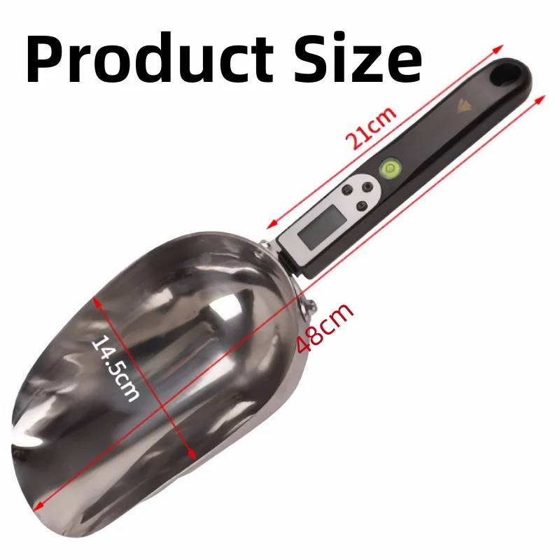Veterinary Electronic Weighing Scale for Farm Stainless Steel 5kg Digital Weighing Shovel for Livestock Farm