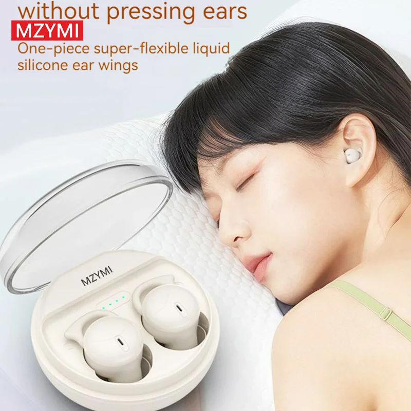 

MZYMI Bluetooth5.3 Sleep Earbuds ENC Wireless Earphones Mini Waterproof Stereo Invisiable Waterproof Headset For Side Sleeper