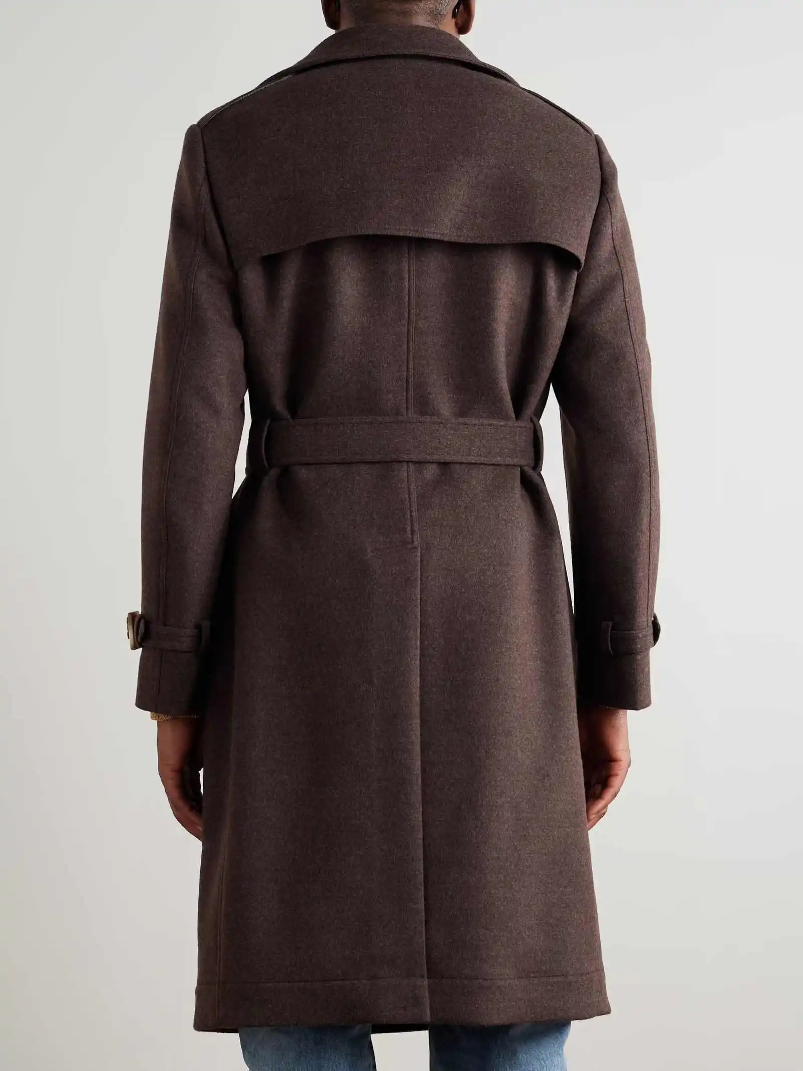 Manteau moderne en mélange de laine pour hommes, 1 pièce, revers cranté, Double boutonnage, chaud d'hiver, Occasion formelle, personnalisé