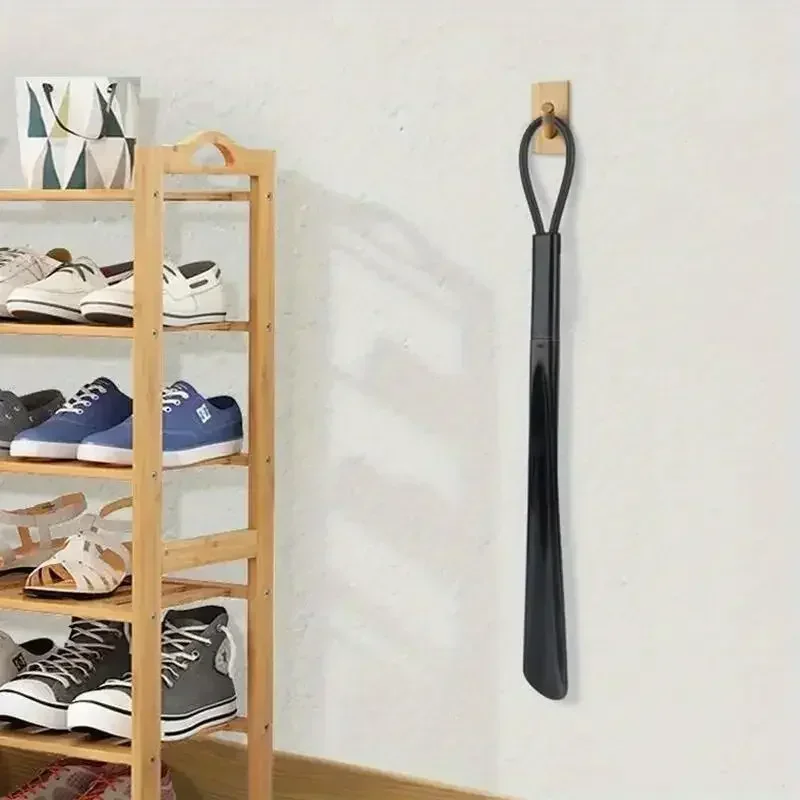 1pc Extra long flexible plastic shoe horns do not require bending durable shoe spoons for pregnant women wearing shoe assistants