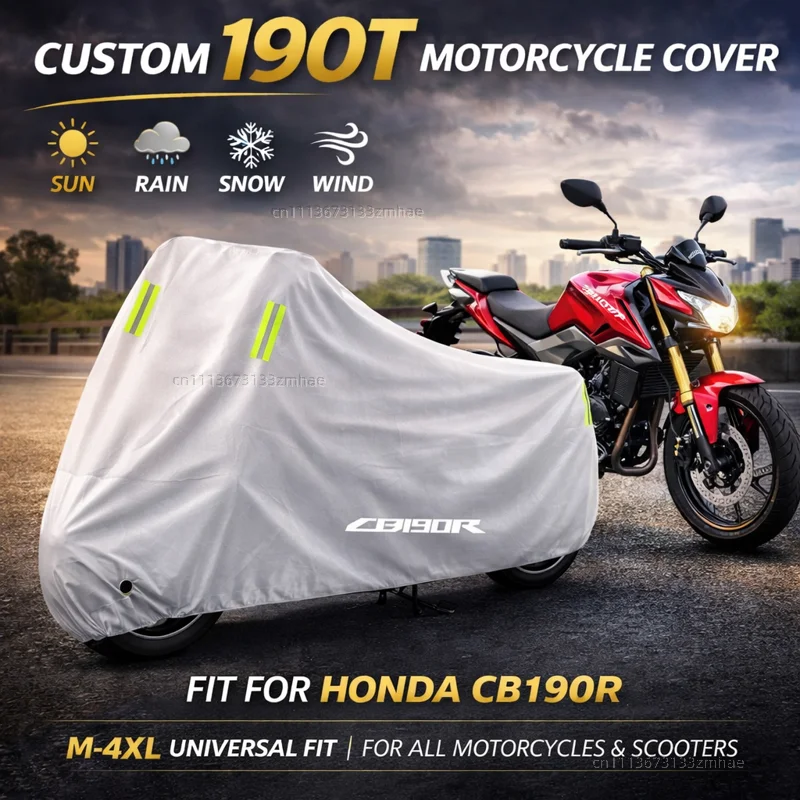 

Чехол для мотоцикла Honda CB190R CB 190R 2022 2021 2020, водонепроницаемый, сверхпрочный, для улицы, защита от дождя, пыли и солнца