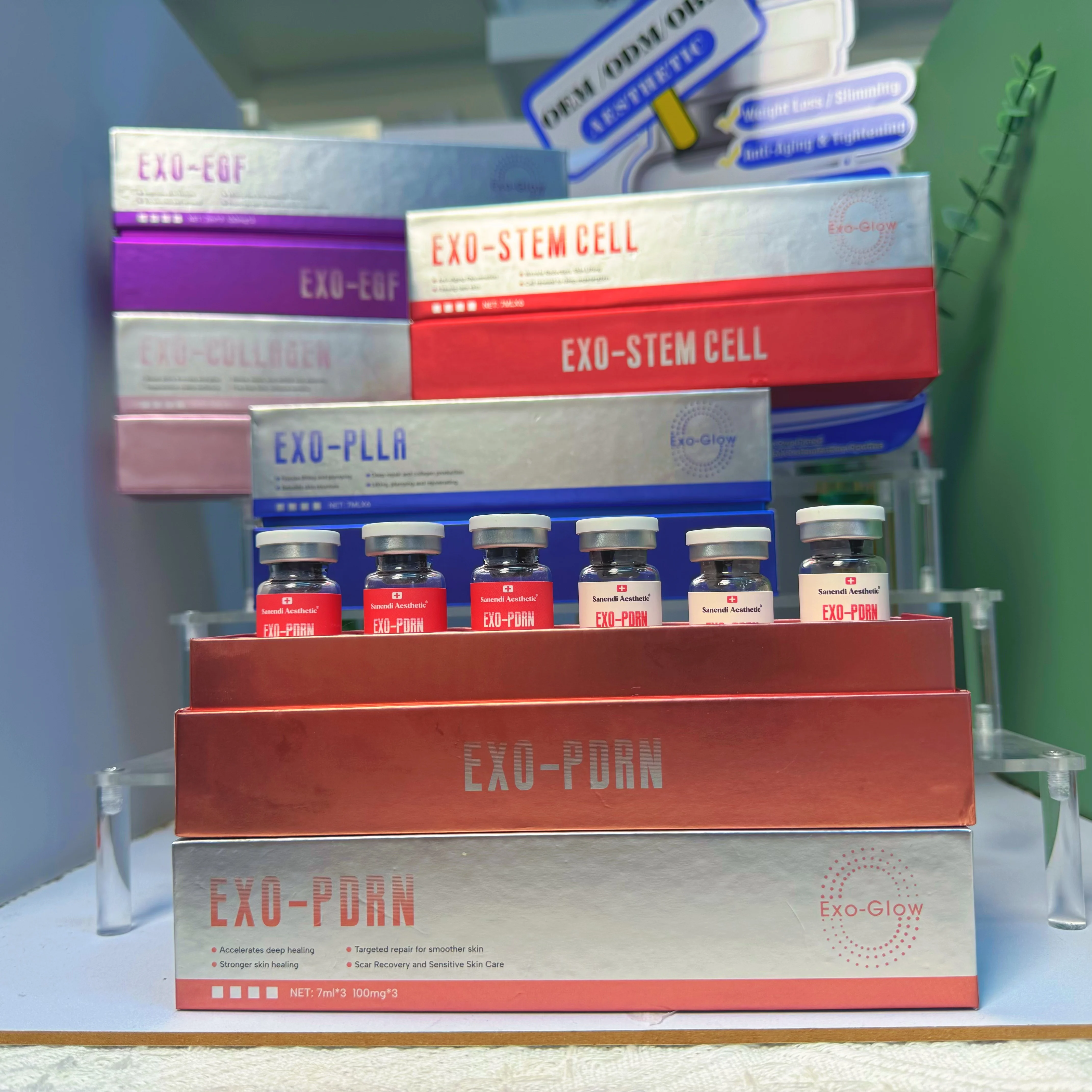 محلول توهج EXO الكوري لمشاكل الوجه: سائل مرطب ومرطب ومضاد للأكسدة والعناية بالبشرة والعناية بالبشرة