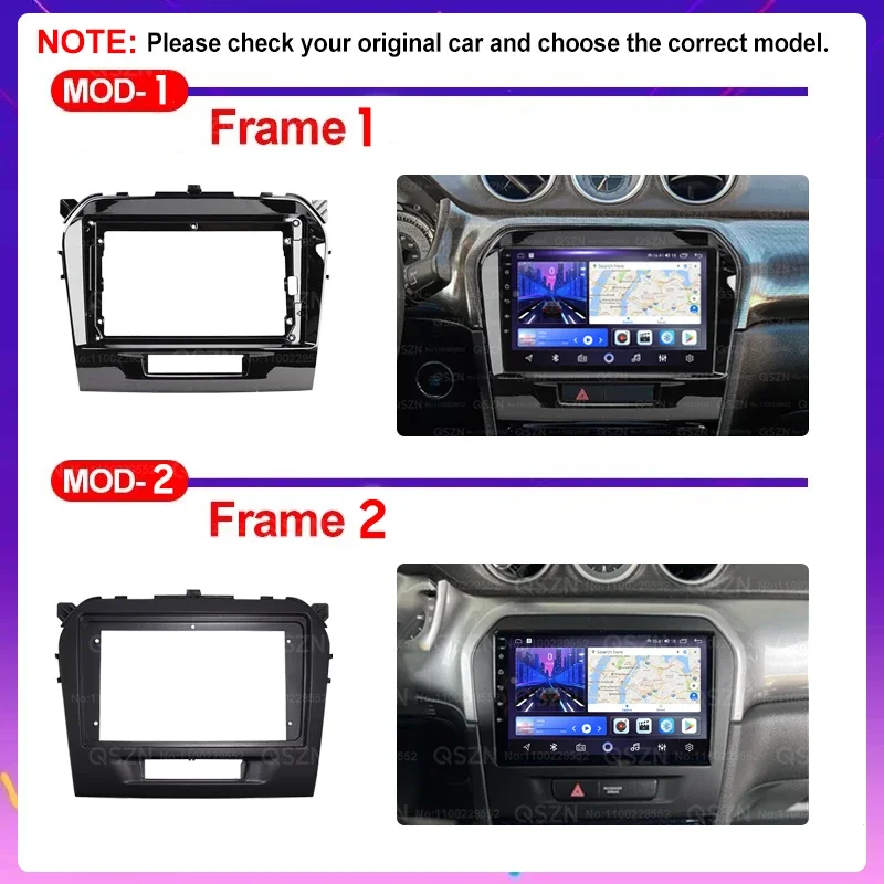 QSZN For Suzuki Vitara 2015 -2021 Android 13 Car Radio Multimedia