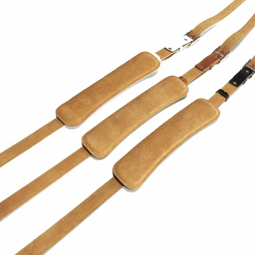 Imagen 2 del producto Correa de guitarra de cuero de vaca ajustable, hombrera suave, duradera, gruesa, cinturón de bajo para guitarra acústica eléctrica